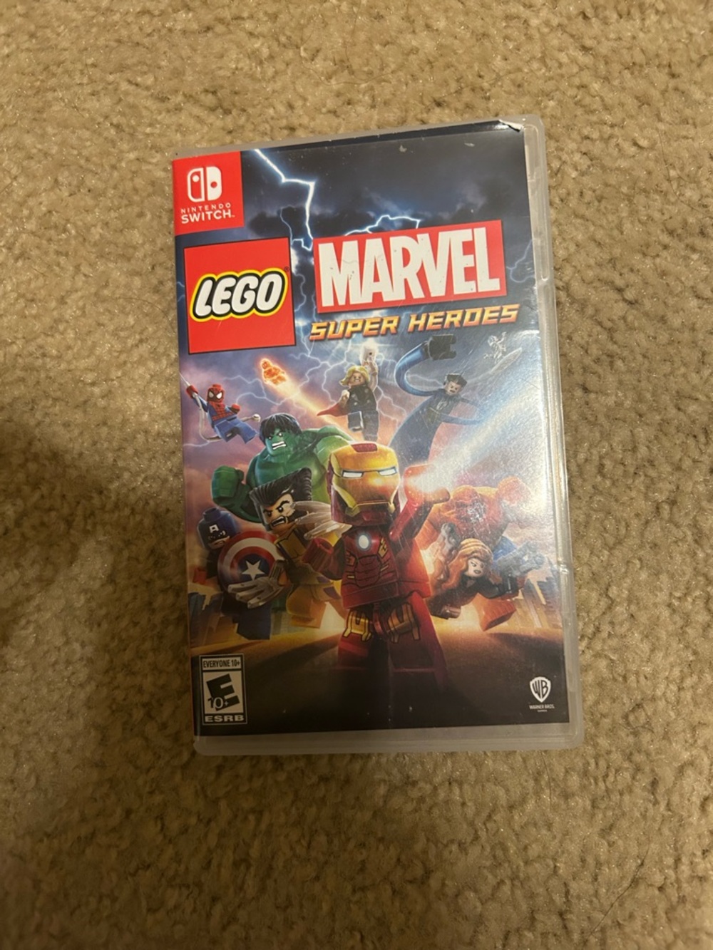 Nintendo LEGO Marvel Super Heroes Switch Game - Red & Blue Cover